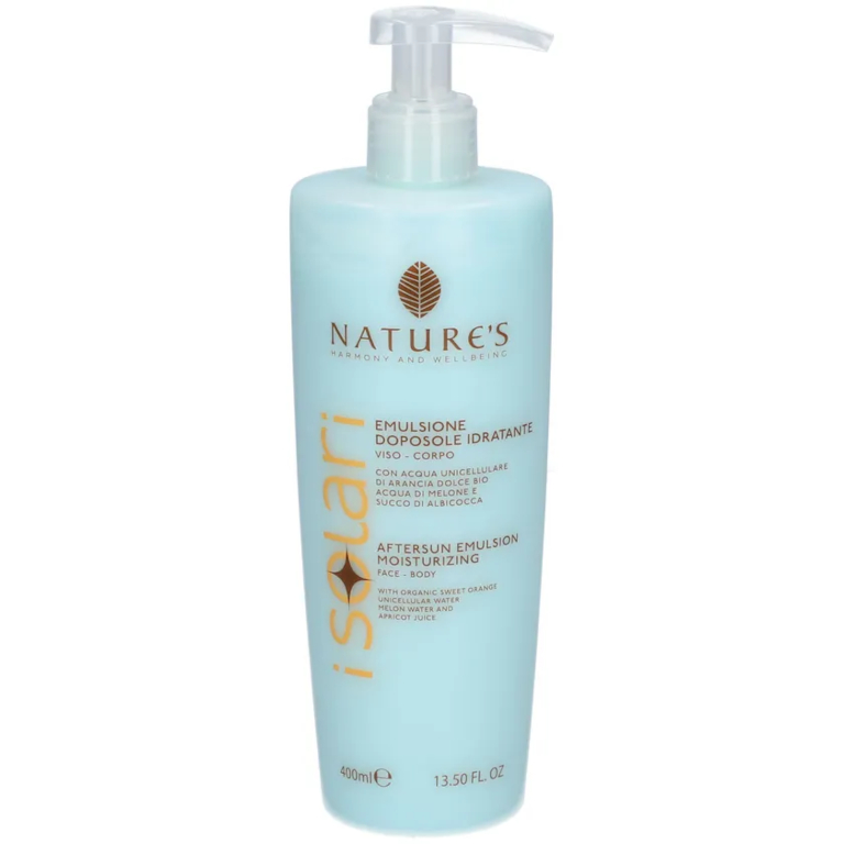I Solari Nature’s PROMOZIONE: Emulsione Doposole Viso Corpo 400ml + Acqua Spray 150ml