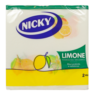 Nicky 35 Tovaglioli Limoni Maxi 38×38 cm